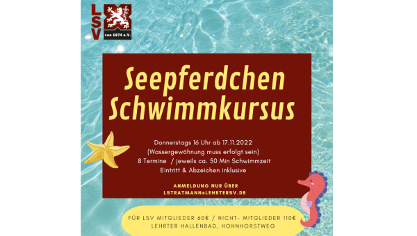 Seepferdchen Schwimmkursus